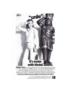 Print Ad Its Easier With Kodel College Town Junior Sportswear Vintage 1970 AD